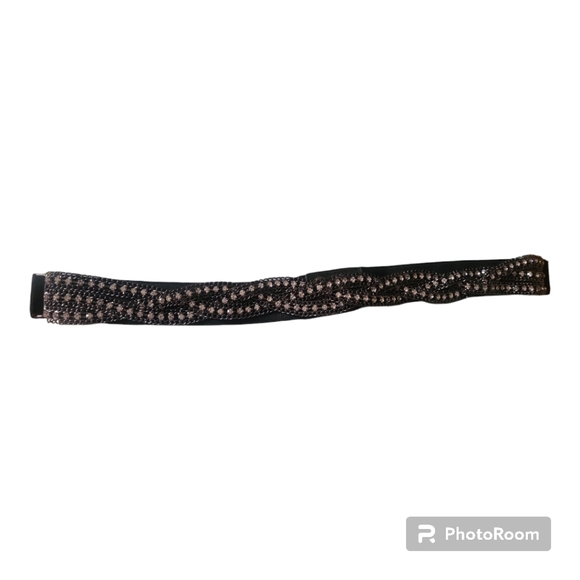 Women's Crystal Black Waist Band - Picture 1 of 2
